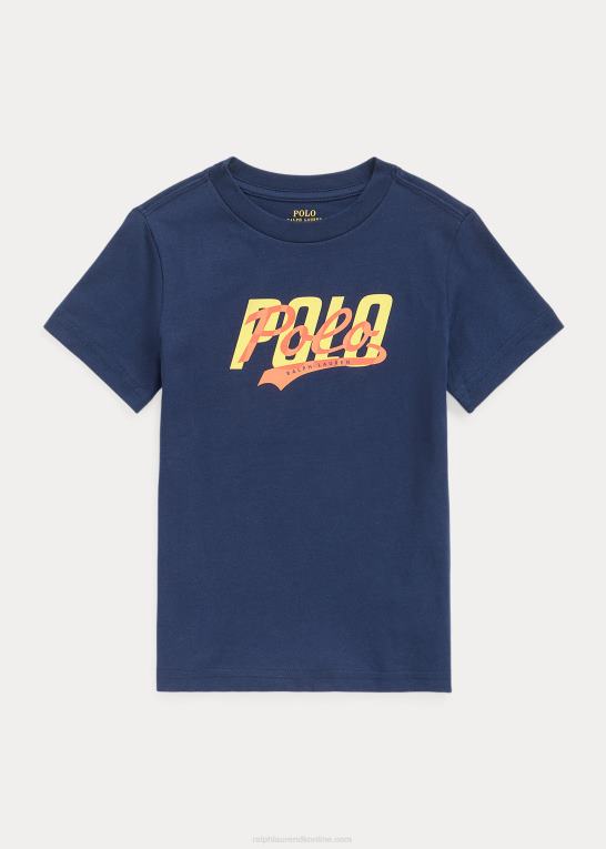 krydstogtflåde børn Ralph Lauren T-shirt i bomuldsjersey med logo Z426B6509