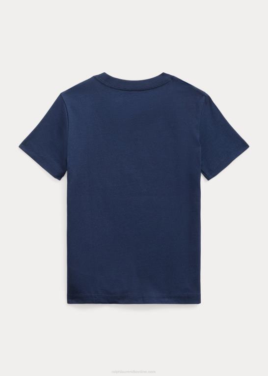 krydstogtflåde børn Ralph Lauren T-shirt i bomuldsjersey med logo Z426B6509