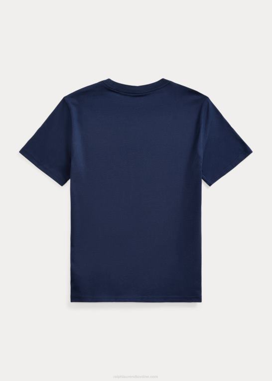 krydstogtflåde børn Ralph Lauren T-shirt i bomuldsjersey med logo Z426B6623