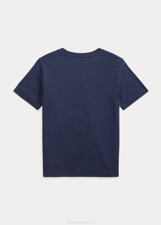 krydstogtflåde børn Ralph Lauren T-shirt i bomuldsjersey med logo Z426B6630
