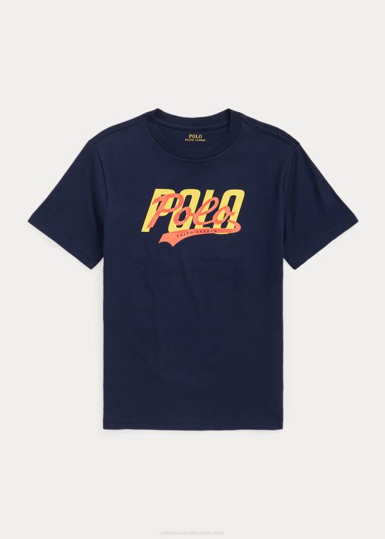 krydstogtflåde børn Ralph Lauren T-shirt i bomuldsjersey med logo Z426B6646