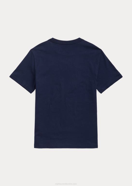 krydstogtflåde børn Ralph Lauren T-shirt i bomuldsjersey med logo Z426B6646