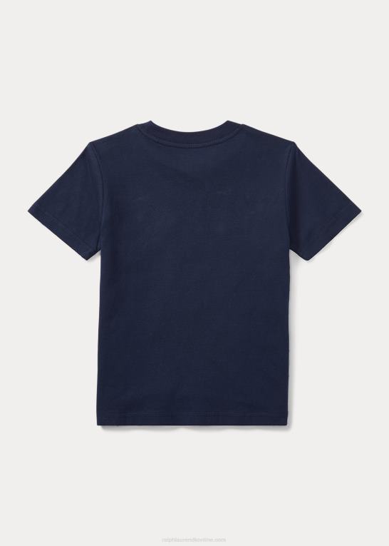 krydstogtflåde børn Ralph Lauren T-shirt med rund hals i bomuldsjersey Z426B5892