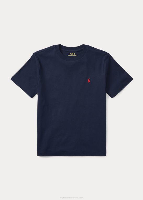 krydstogtflåde børn Ralph Lauren T-shirt med rund hals i bomuldsjersey Z426B6271