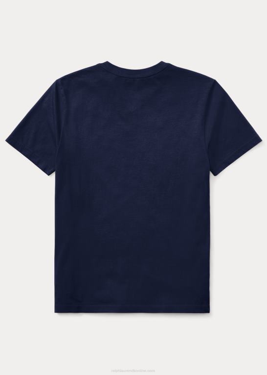 krydstogtflåde børn Ralph Lauren T-shirt med v-hals i bomuldsjersey Z426B6281