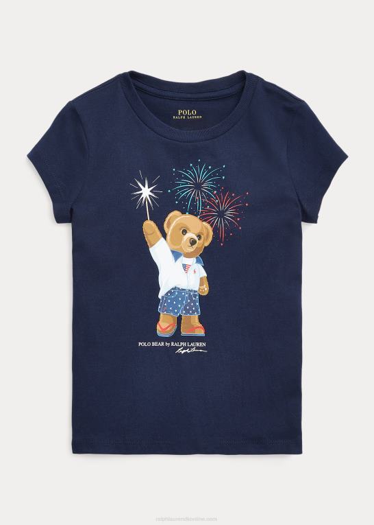 krydstogtflåde børn Ralph Lauren polo bear bomuldsjersey t-shirt Z426B6894