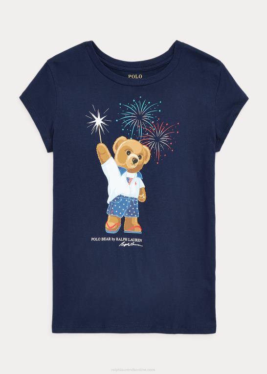 krydstogtflåde børn Ralph Lauren polo bear bomuldsjersey t-shirt Z426B7212