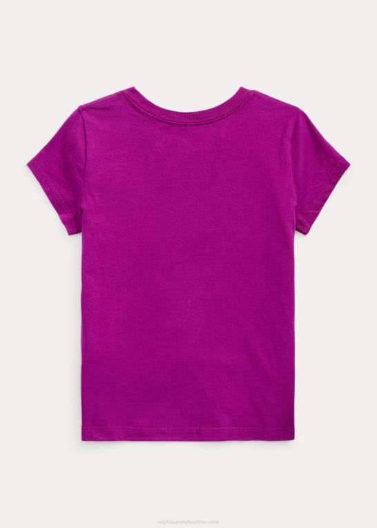 lilla daggry børn Ralph Lauren grafisk t-shirt i bomuldsjersey Z426B9946