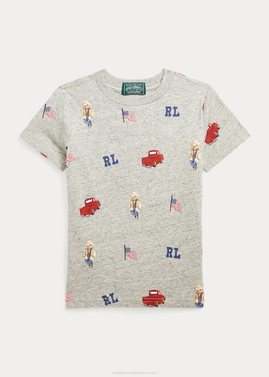 loftlyng børn Ralph Lauren polo bear bomuldsjersey t-shirt Z426B5795