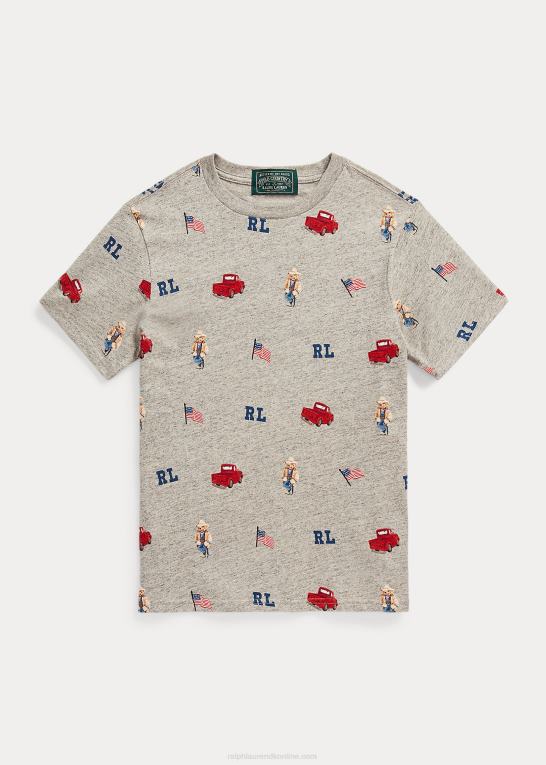 loftlyng børn Ralph Lauren polo bear bomuldsjersey t-shirt Z426B6002