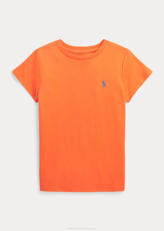maj orange børn Ralph Lauren T-shirt i bomuldsjersey Z426B6908