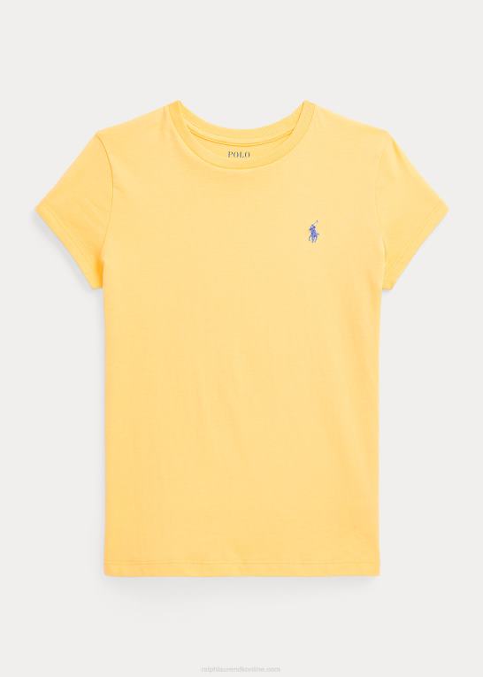 majs gul børn Ralph Lauren T-shirt i bomuldsjersey Z426B7226