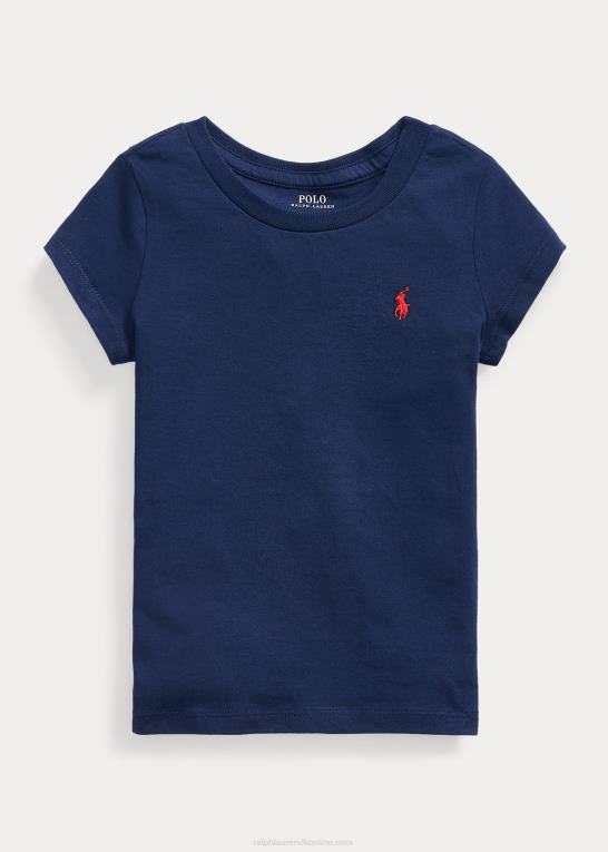 newport flåde børn Ralph Lauren T-shirt i bomuldsjersey Z426B6904