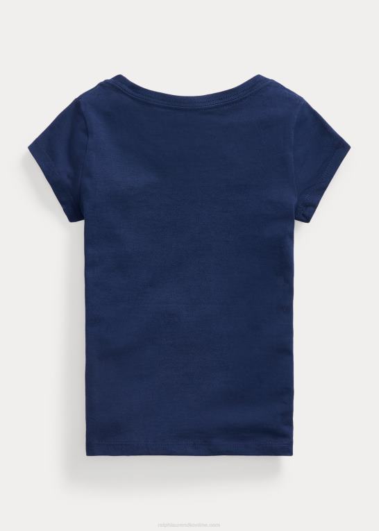 newport flåde børn Ralph Lauren T-shirt i bomuldsjersey Z426B6904