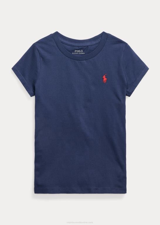 newport flåde børn Ralph Lauren T-shirt i bomuldsjersey Z426B7223