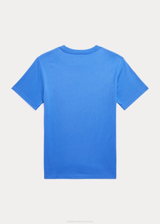 ny iris børn Ralph Lauren T-shirt i bomuldsjersey med logo Z426B5987
