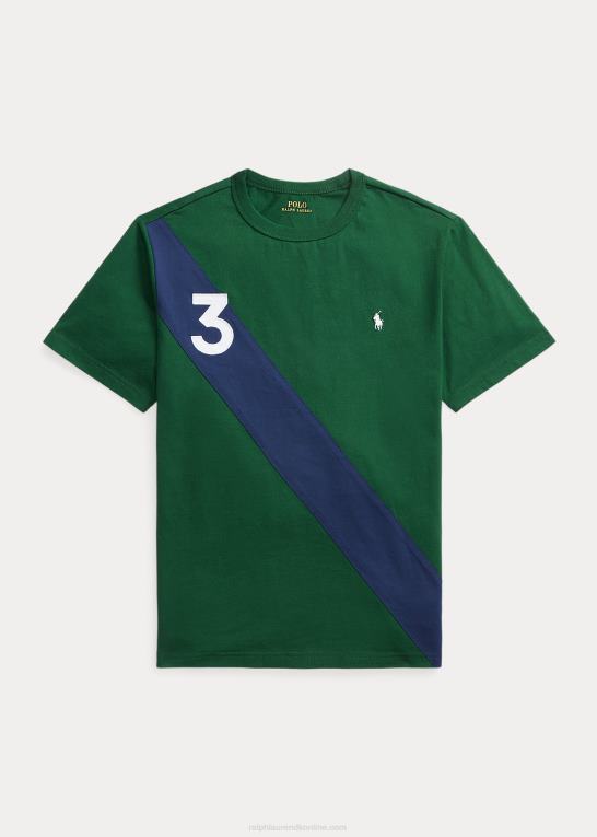 ny skov børn Ralph Lauren banner-stribet bomuldsjersey-t-shirt Z426B6224