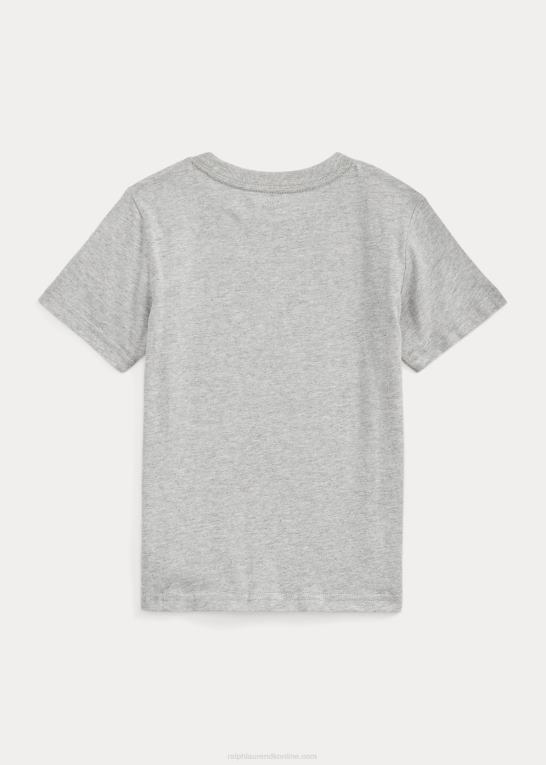 og over lyng børn Ralph Lauren T-shirt i bomuldsjersey med logo Z426B5768