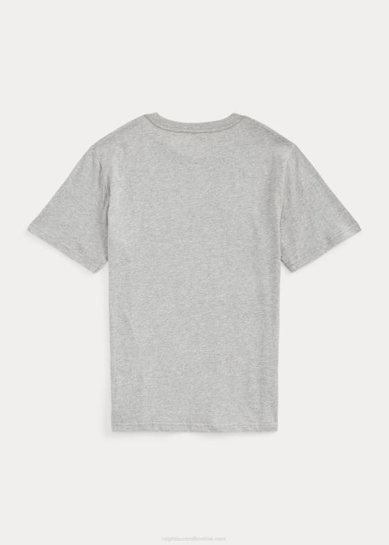 og over lyng børn Ralph Lauren T-shirt i bomuldsjersey med logo Z426B9837