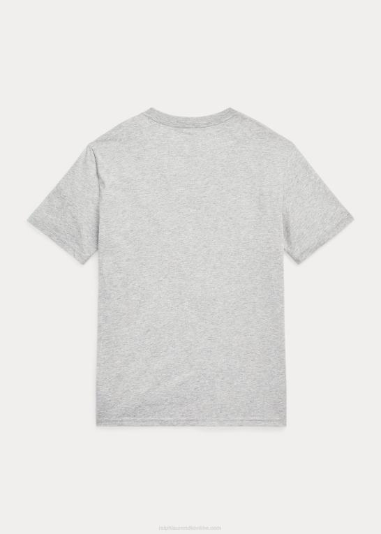 og over lyng børn Ralph Lauren T-shirt i bomuldsjersey med stor pony-logo Z426B6601