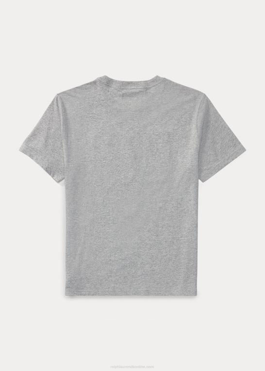 og over lyng børn Ralph Lauren flag T-shirt i bomuldsjersey Z426B6290