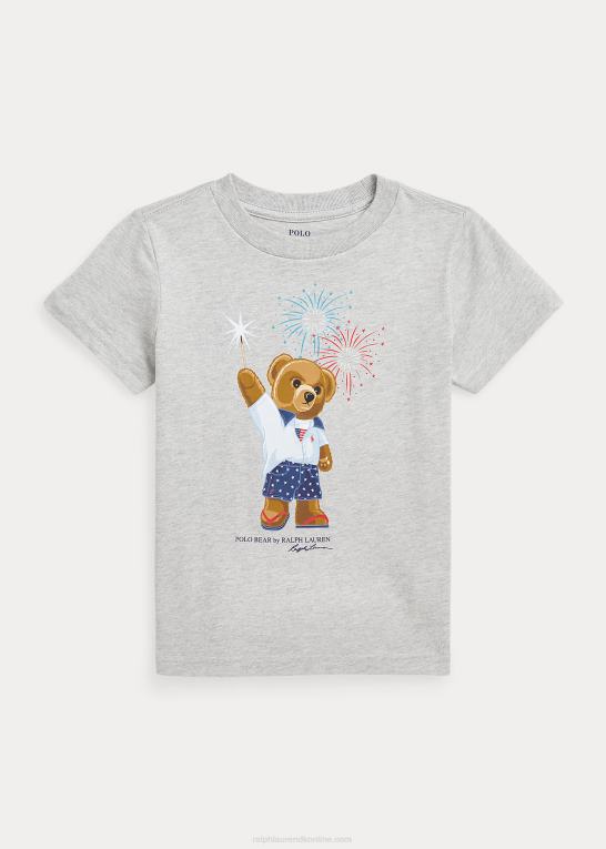 og over lyng børn Ralph Lauren polo bear bomuldsjersey t-shirt Z426B5878