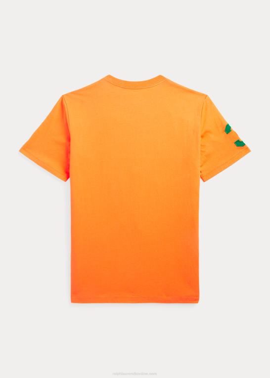 optisk orange/stamme børn Ralph Lauren stor pony t-shirt i bomuldsjersey Z426B6586