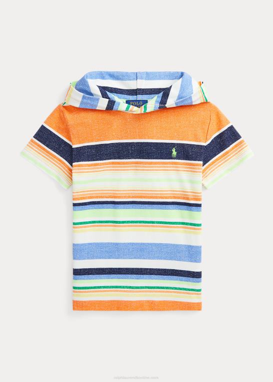 paradis stribe børn Ralph Lauren stribet hættetrøje i bomuldsnet Z426B5633