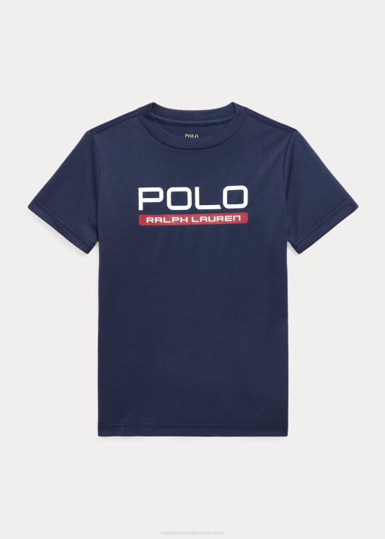 raffineret flåde børn Ralph Lauren logo performance jersey t-shirt Z426B9793