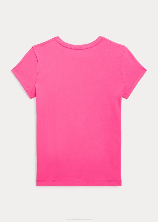 ørken pink børn Ralph Lauren T-shirt i bomuldsjersey Z426B7230