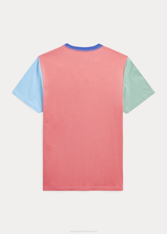 ørkenrose multi børn Ralph Lauren polobjørn farveblokeret bomuldst-shirt Z426B6090
