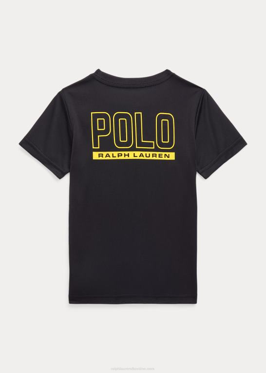 sort børn Ralph Lauren logo performance jersey t-shirt Z426B9773