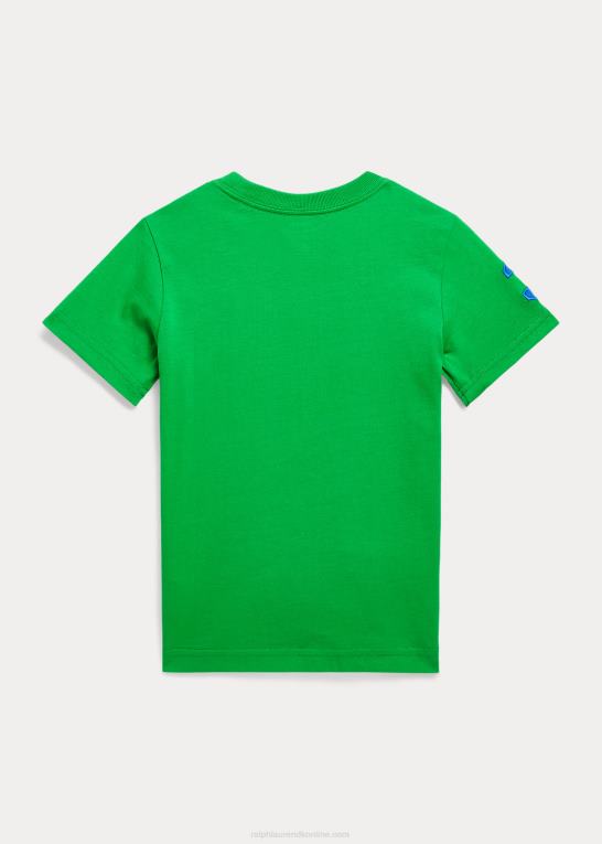 stilk/safir stjerne børn Ralph Lauren stor pony t-shirt i bomuldsjersey Z426B6448