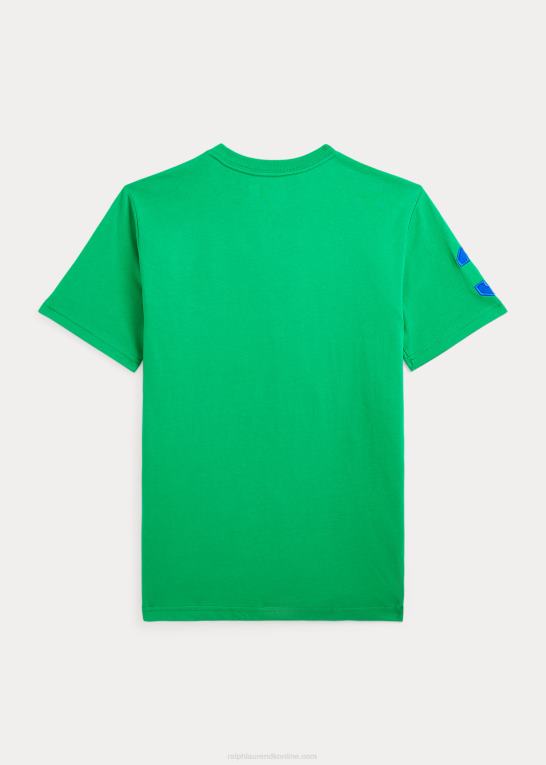 stilk/safir stjerne børn Ralph Lauren stor pony t-shirt i bomuldsjersey Z426B6584