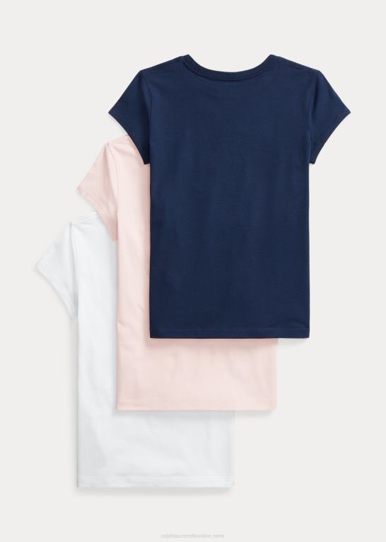 væsentlige 1 børn Ralph Lauren bomuldsjersey t-shirt 3-pak Z426B7567