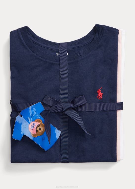 væsentlige 1 børn Ralph Lauren bomuldsjersey t-shirt 3-pak Z426B7567