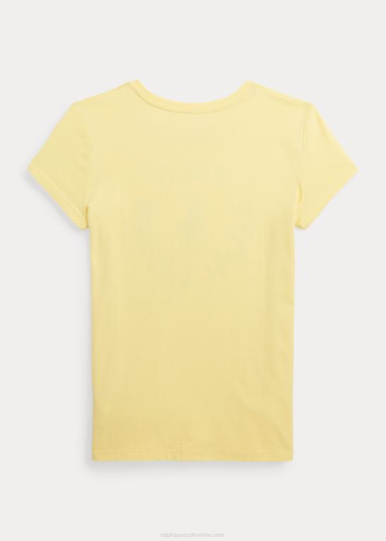 wicket gul børn Ralph Lauren T-shirt i bomuldsjersey med stor pony-logo Z426B6718
