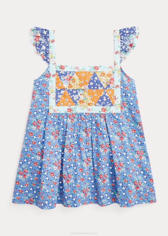 blomstret børn Ralph Lauren patchwork-blomstret bomuldstop Z426B7090