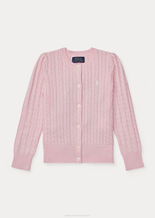 antydning af pink børn Ralph Lauren mini-kabel bomulds cardigan Z426B6935