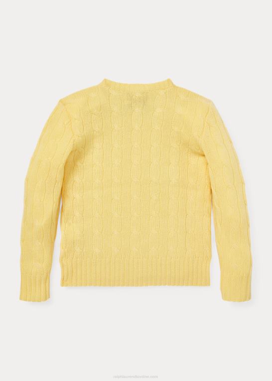 beekman gul børn Ralph Lauren den ikoniske kabelstrikkede kashmirtrøje Z426B5721