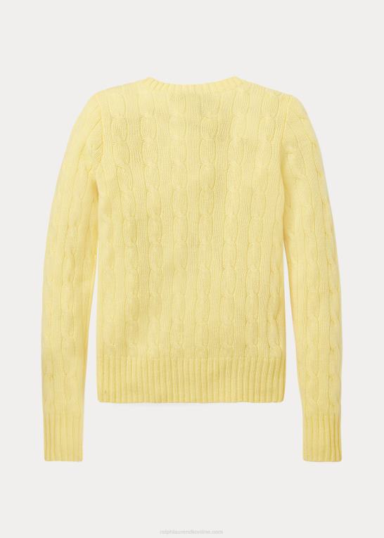 beekman gul børn Ralph Lauren kabelstrikket kashmirtrøje Z426B7195