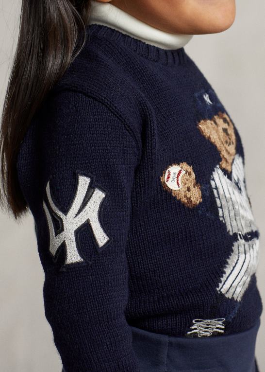 bjørneflåde børnpolo ralph lauren yankees bjørnetrøje Z426B5888