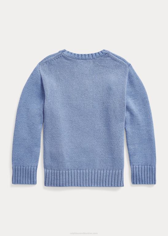 blød royal preppy bjørn børn Ralph Lauren polobjørn bomuldstrøje Z426B5779