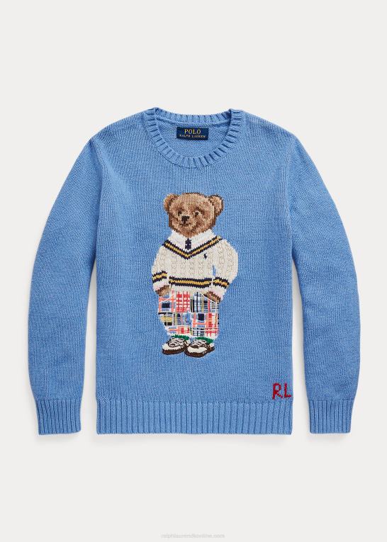 blød royal preppy bjørn børn Ralph Lauren polobjørn bomuldstrøje Z426B5986