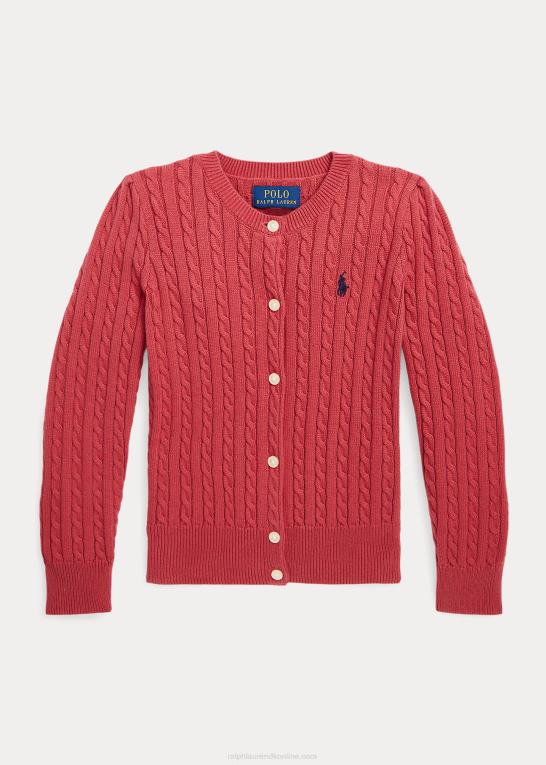 chili peber børn Ralph Lauren mini-kabel bomulds cardigan Z426B6940
