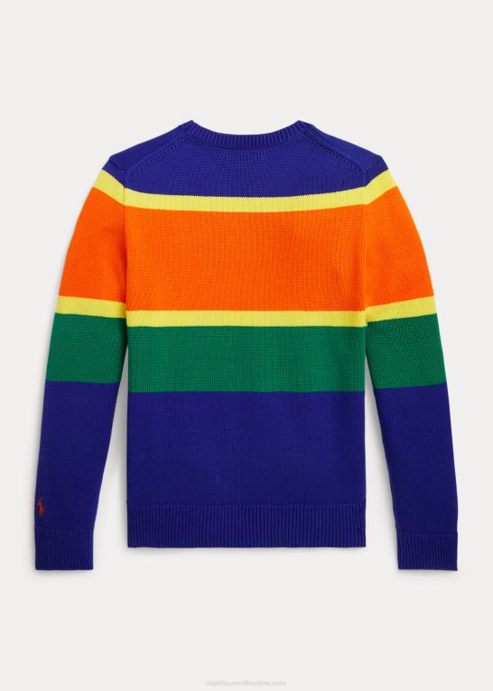 city ​​royal multi børn Ralph Lauren logo stribet bomuldstrøje Z426B9932