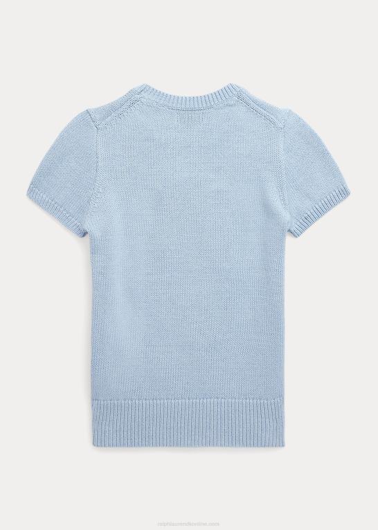 ejendom blå børn Ralph Lauren polo bear bomuld kortærmet sweater Z426B7055