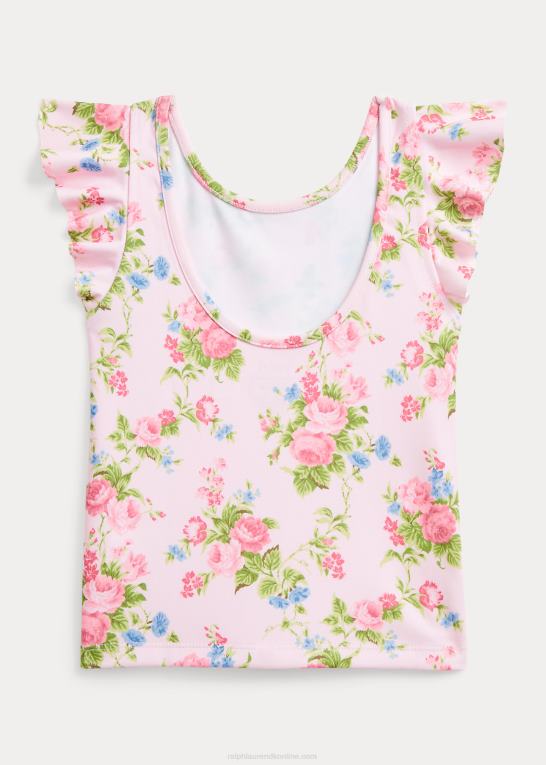 hannah blomstret børn Ralph Lauren blomstret præstationsjersey top Z426B6709