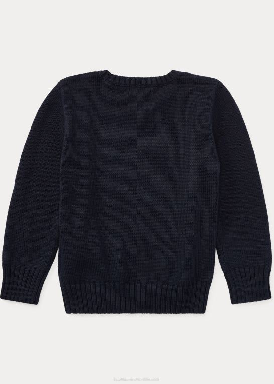 jægerflåde børn Ralph Lauren polobjørn bomuldstrøje Z426B5945