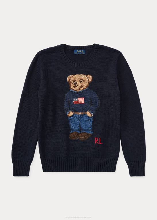 jægerflåde børn Ralph Lauren polobjørn bomuldstrøje Z426B6310